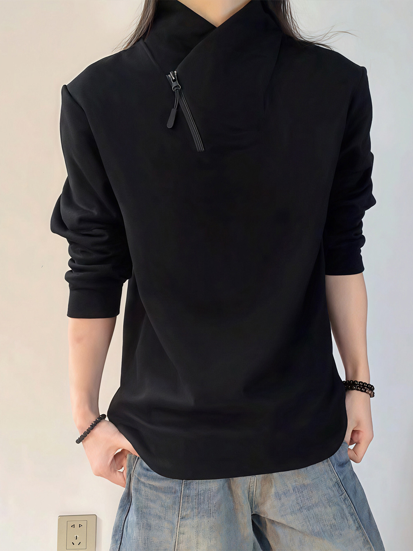 Stand Collar Pullover Sweatshirt (Buy 2 Free Shipping)