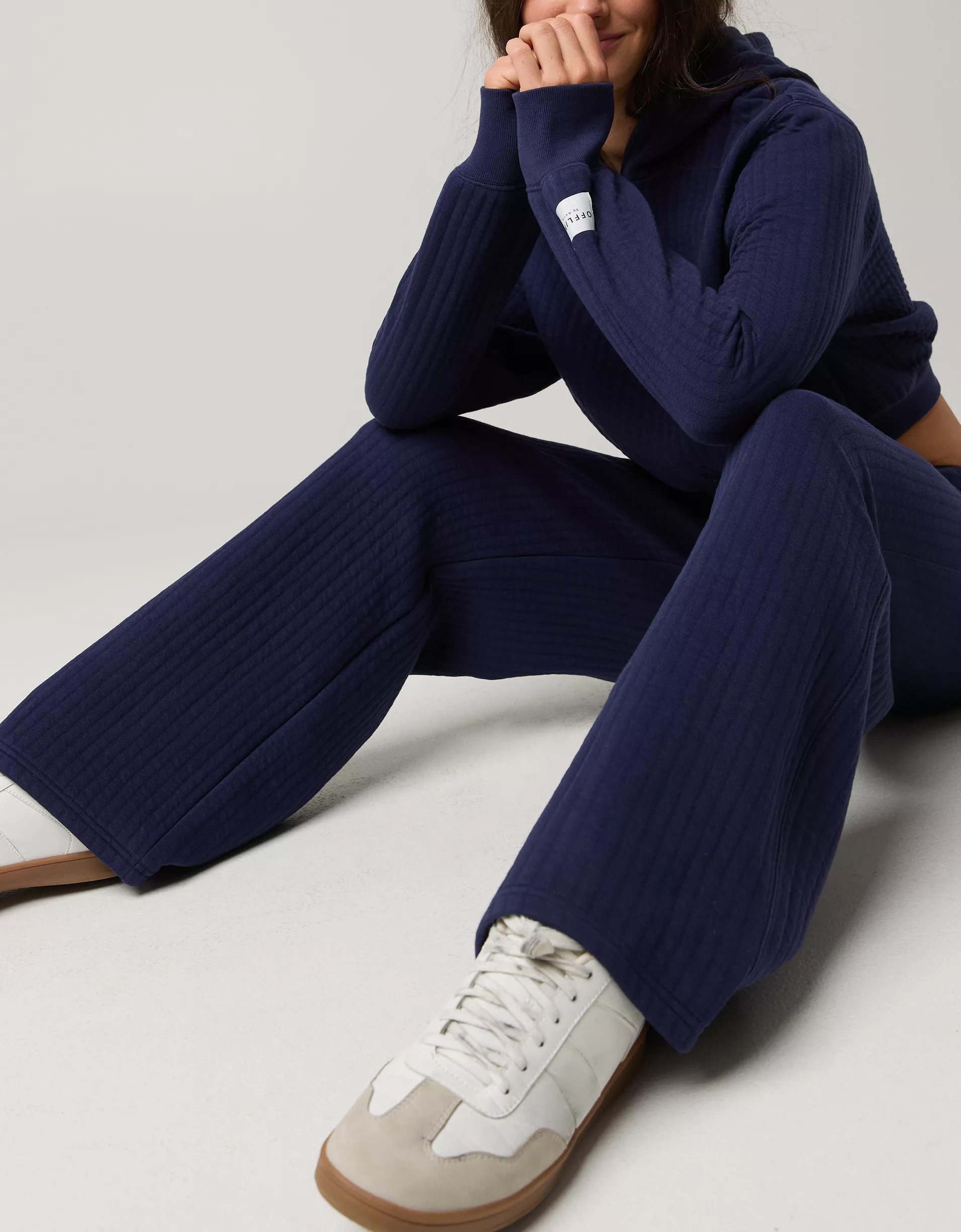 OFFLINE By Aerie Coffee Run Cropped Hoodie Set(BUY 2 FREE SHIPPING)