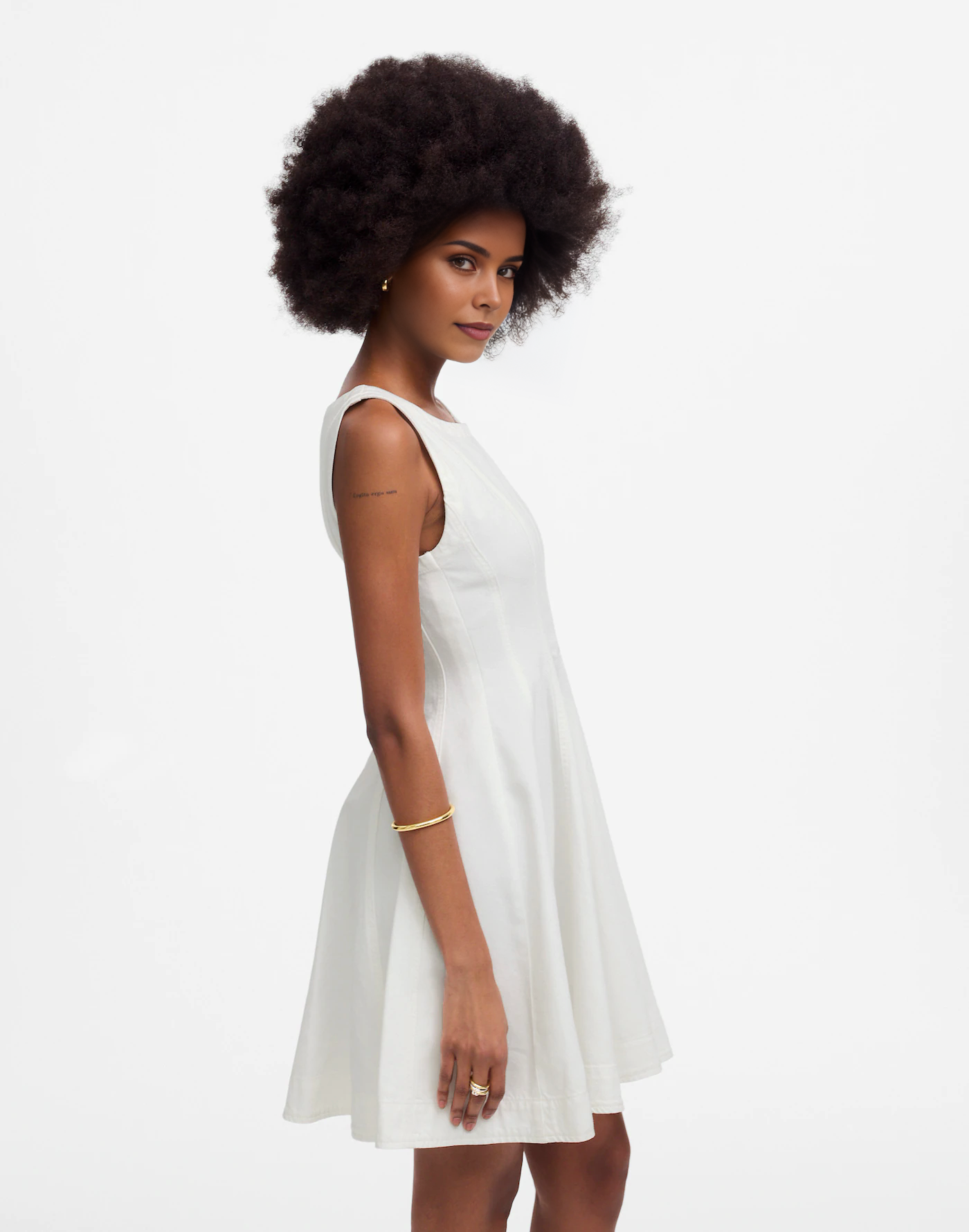 Circle Mini Airy Denim Dress (Buy 2 Free Shipping)