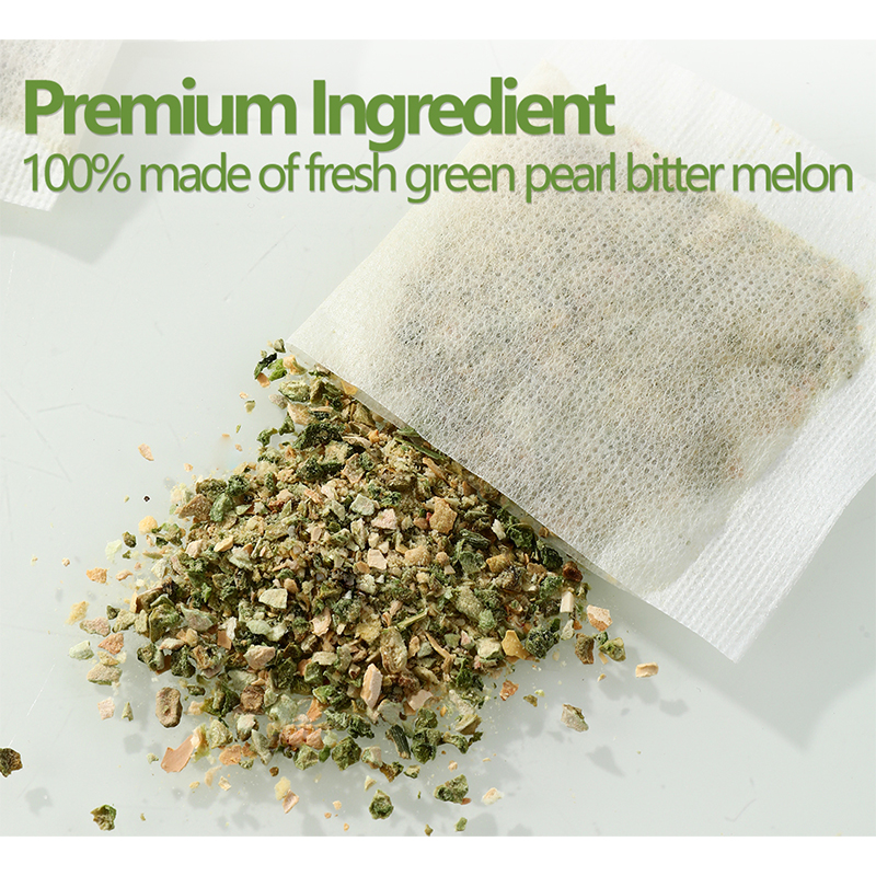 Premium 100 Bitter Melon Tea Bags, Made with 100% Pure Natural Bitter Melon, No Additives & Caffeine Free & No Sugar Added.