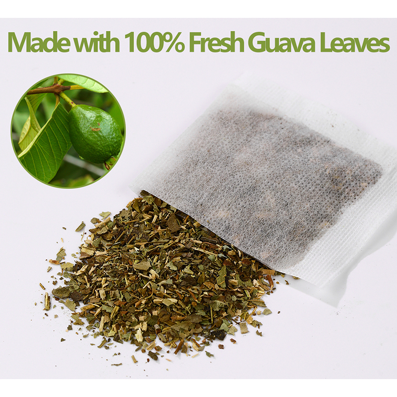 Premium 100 Guava Leaf Tea Bags, Made with 100% Natural Guava Leaves, No Additives & Caffeine Free.