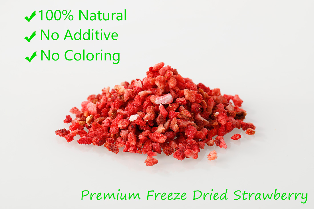 Premium Freeze Dried Strawberries Pieces 6.5 Oz/185g,Frozen Dried Strawberry,100% Natural & No Additives.-Ultra Herb Tea