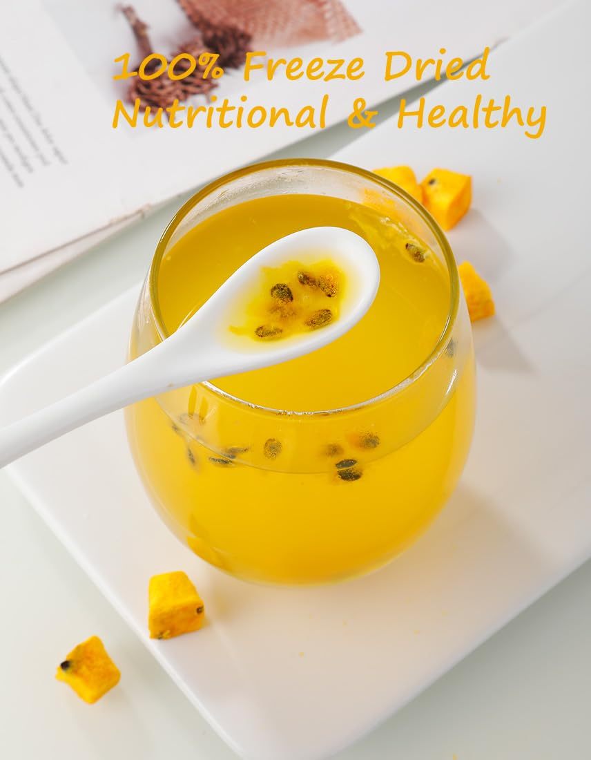 Premium Freeze Dried Passion Fruit 7 Oz/199g,Frozen Passion Fruit Tea,100% Natural & No Additives.-Ultra Herb Tea