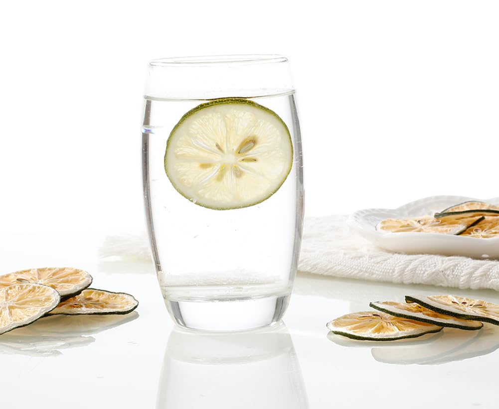 Premium Dried Lime Slices 3 Oz/85g,100% Natural Dehydrated Limes Lemon Slices for Cake Decoration & Cocktail Garnish,No Additives & No Sugar Added.-Ultra Herb Tea