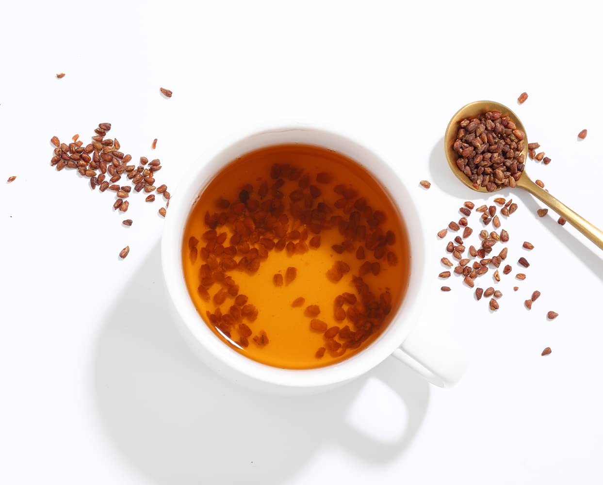 Premium Himalayan Tartary Buckwheat Tea,16Oz/453g,Black Roasted Buckwheat ,100%Natural & Caffeine Free,Aromatic.-Ultra Herb Tea