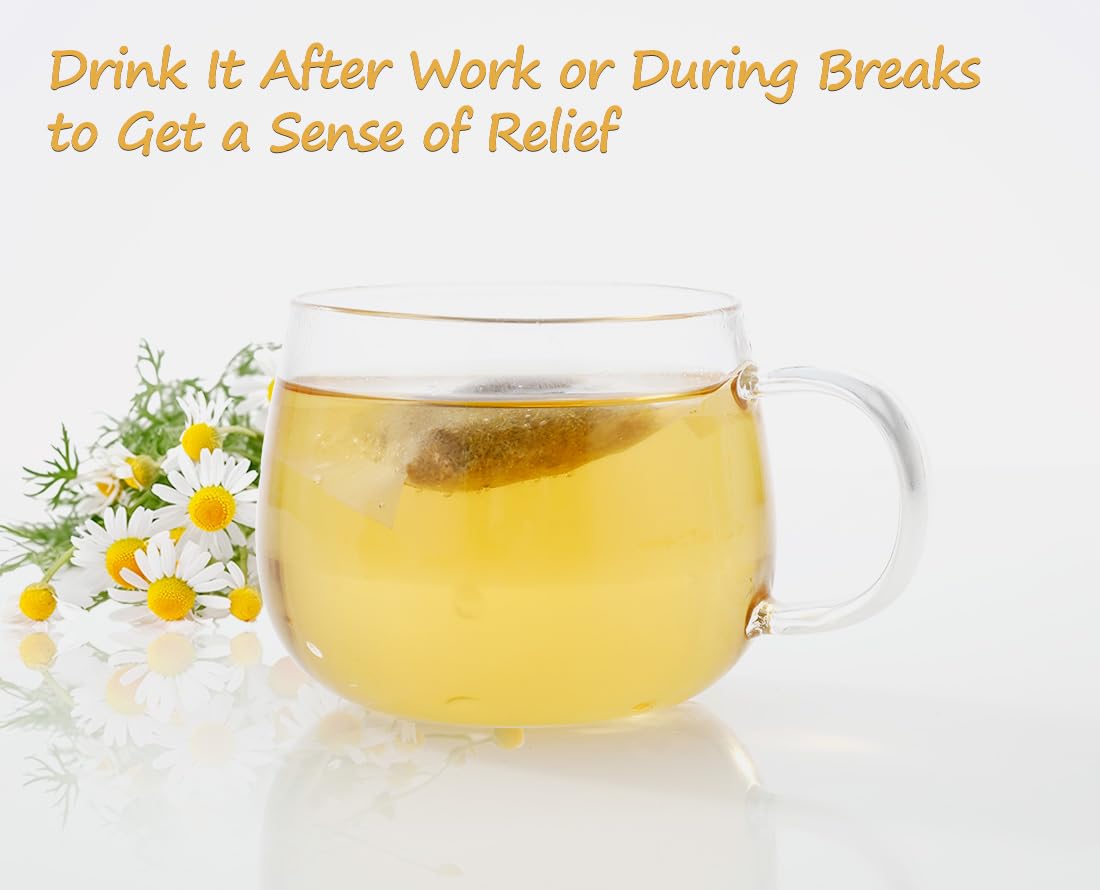 135 Premium Chamomile Tea Bags, Made with 100% Pure Natural Chamomile Flower, Caffeine Free & Non-GMO.-Ultra Herb Tea