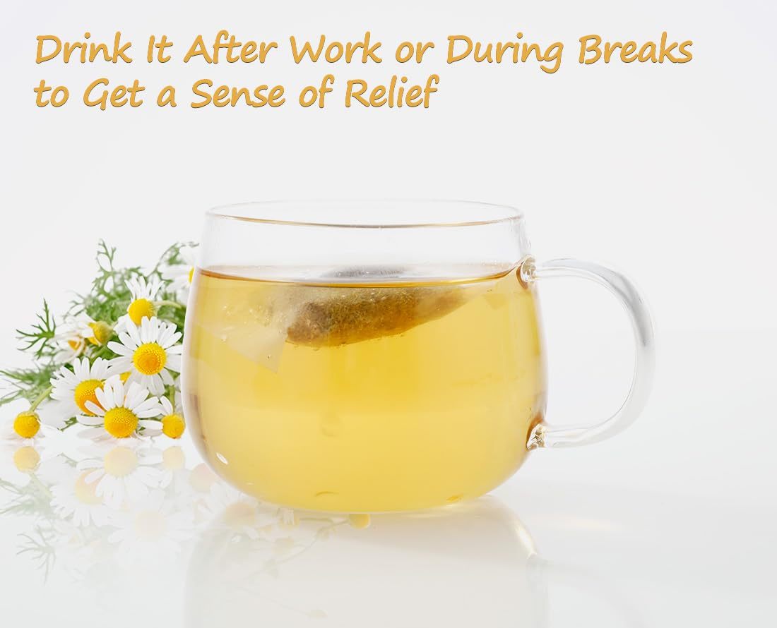 135 Premium Chamomile Tea Bags, Made with 100% Pure Natural Chamomile Flower, Caffeine Free & Non-GMO.-Ultra Herb Tea