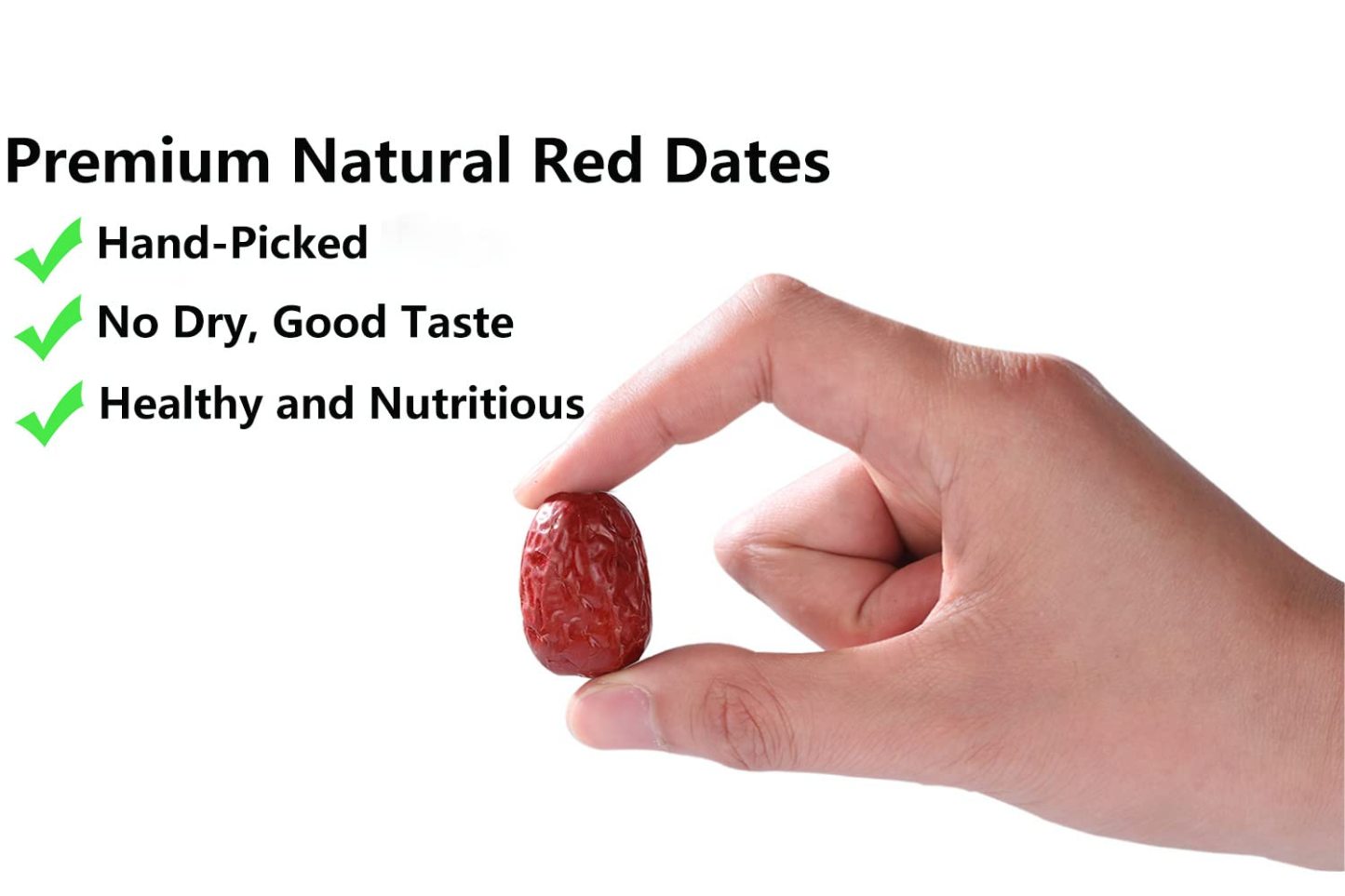 Premium Jujube Red Dates 1LB/453g,Selected Dried Fruit,Big & Delicious,100% Natural -Ultra Herb Tea