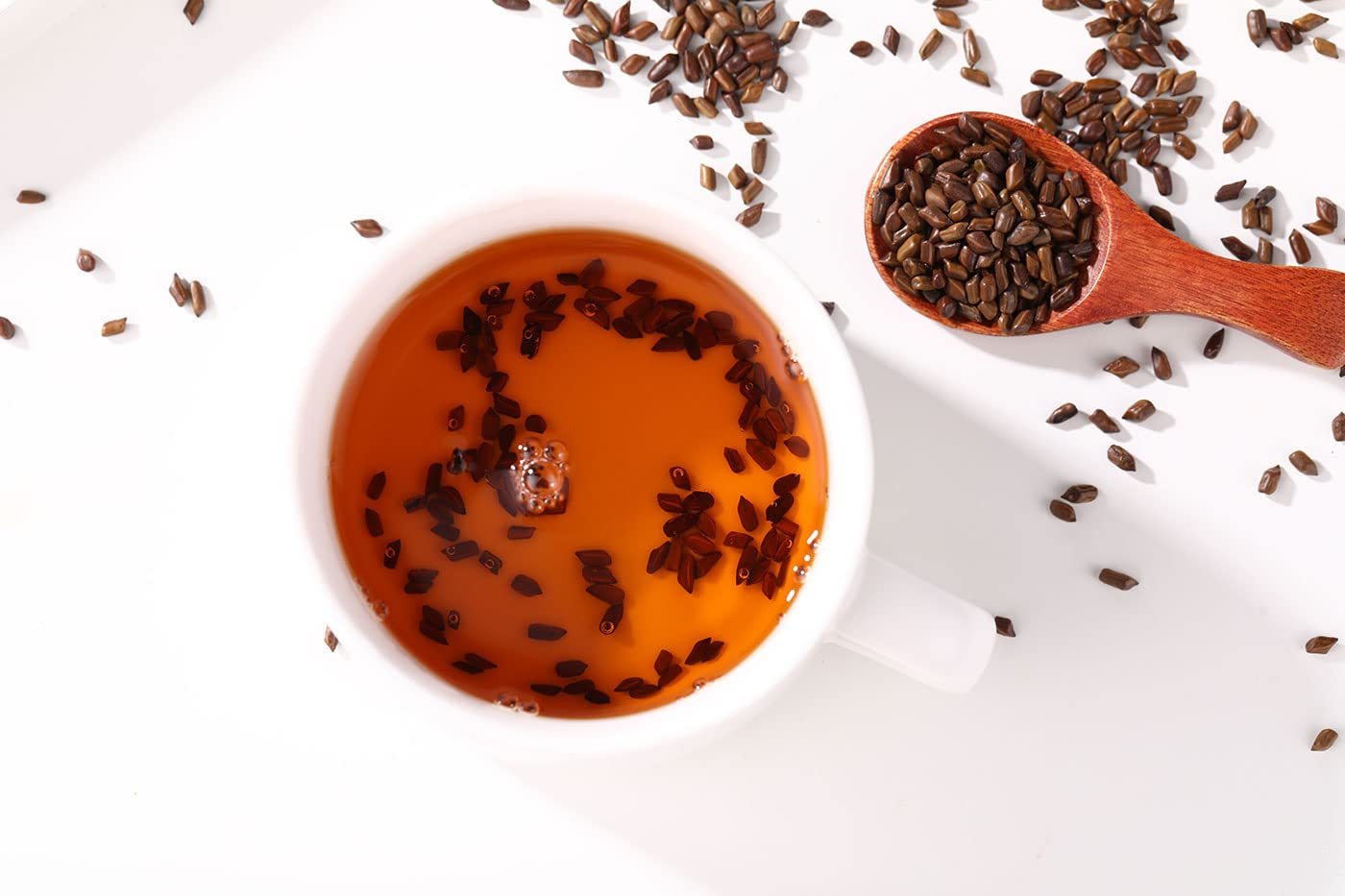 Top Grade Natural Cassia Seed Tea,Jar 20 Oz/ 568g .Chinese Herbal Tea/Jue Ming Zi ,Cooked Cassia Seeds,No Additives,Sugar Free.-Ultra Herb Tea