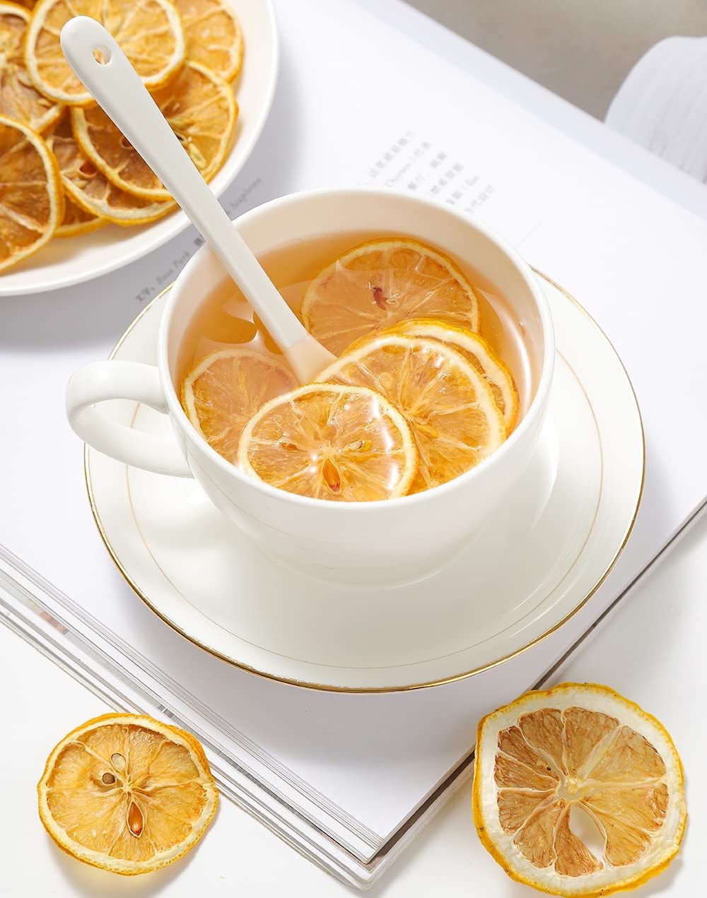 Premium Dried Lemon Slices 3 Oz/85g,Dehydrated Dry Lemon.100% Natural & No Additives,No Sugar Added.-Ultra Herb Tea