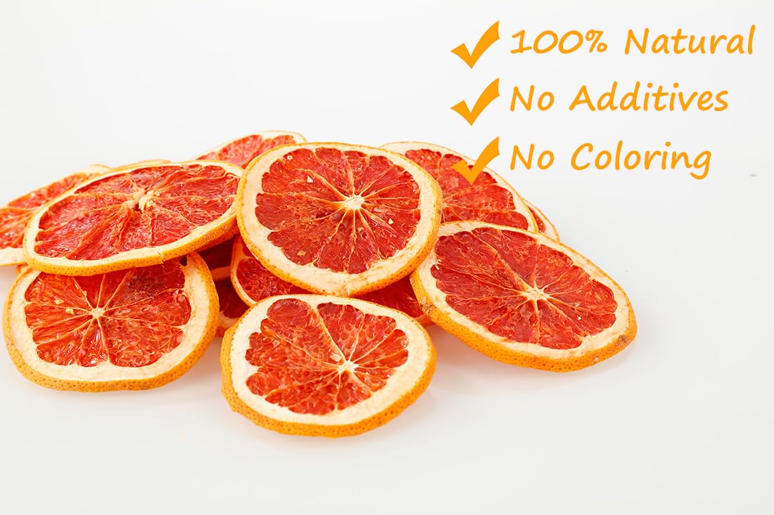 Premium Dried Grapefruit Slices 3.5 Oz/100g,Dehydrated Grapefruit,100% Natural,No Additives & No Sugar Added.-Ultra Herb Tea