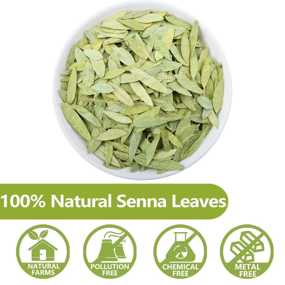 Premium 100 Senna Tea Bags, Made with 100% Natural Senna Leaves, No Additives & Caffeine Free.-Ultra Herb Tea