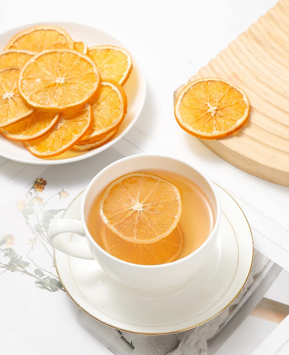 Premium Dried Orange Slices 5 Oz/142g,Dehydrated Dried Oranges.100% Natural & No Additives,No Sugar Added.-Ultra Herb Tea