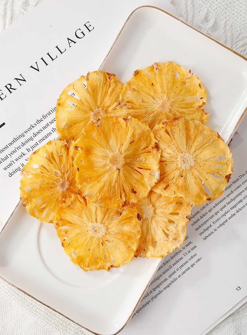 Premium Dried Pineapple 5 Oz/142g,Dehydrated Pineapple Slices,100% Natural,No Sugar Added & No Additives.-Ultra Herb Tea
