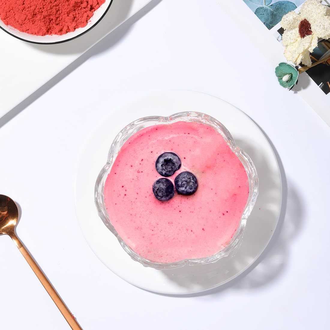 Premium Freeze Dried Strawberry Powder 1LB /453g, 1 Ingredient,No Sugar Added,100% Natural Strawberry Powder for Baking,No Additives.-Ultra Herb Tea