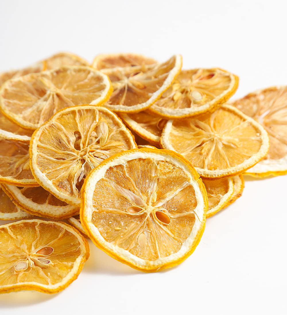 Premium Dried Lemon Slices 3 Oz/85g,Dehydrated Dry Lemon.100% Natural & No Additives,No Sugar Added.-Ultra Herb Tea