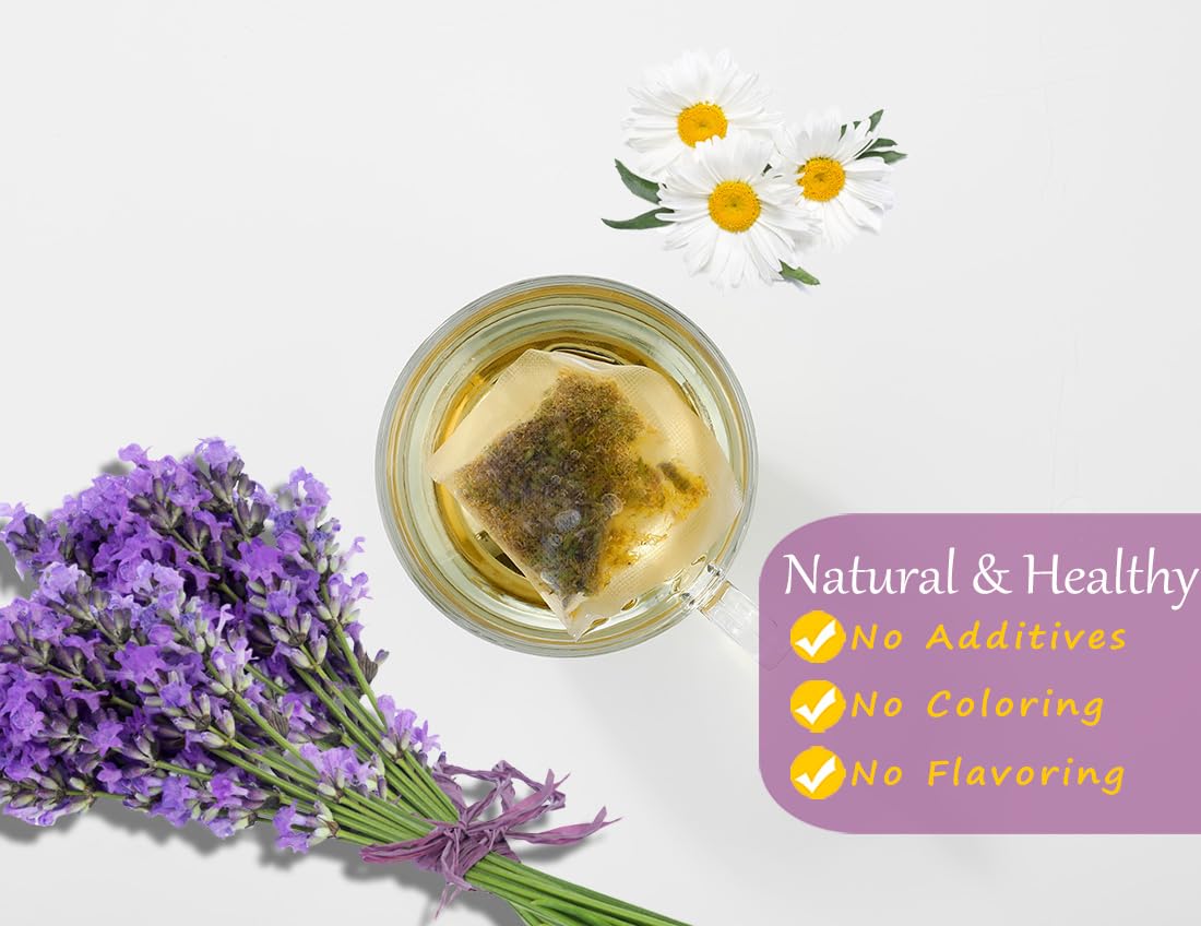 135 Premium Chamomile & Lavender Tea Bags,Relief & Caffeine Free & 100% Natural.-Ultra Herb Tea