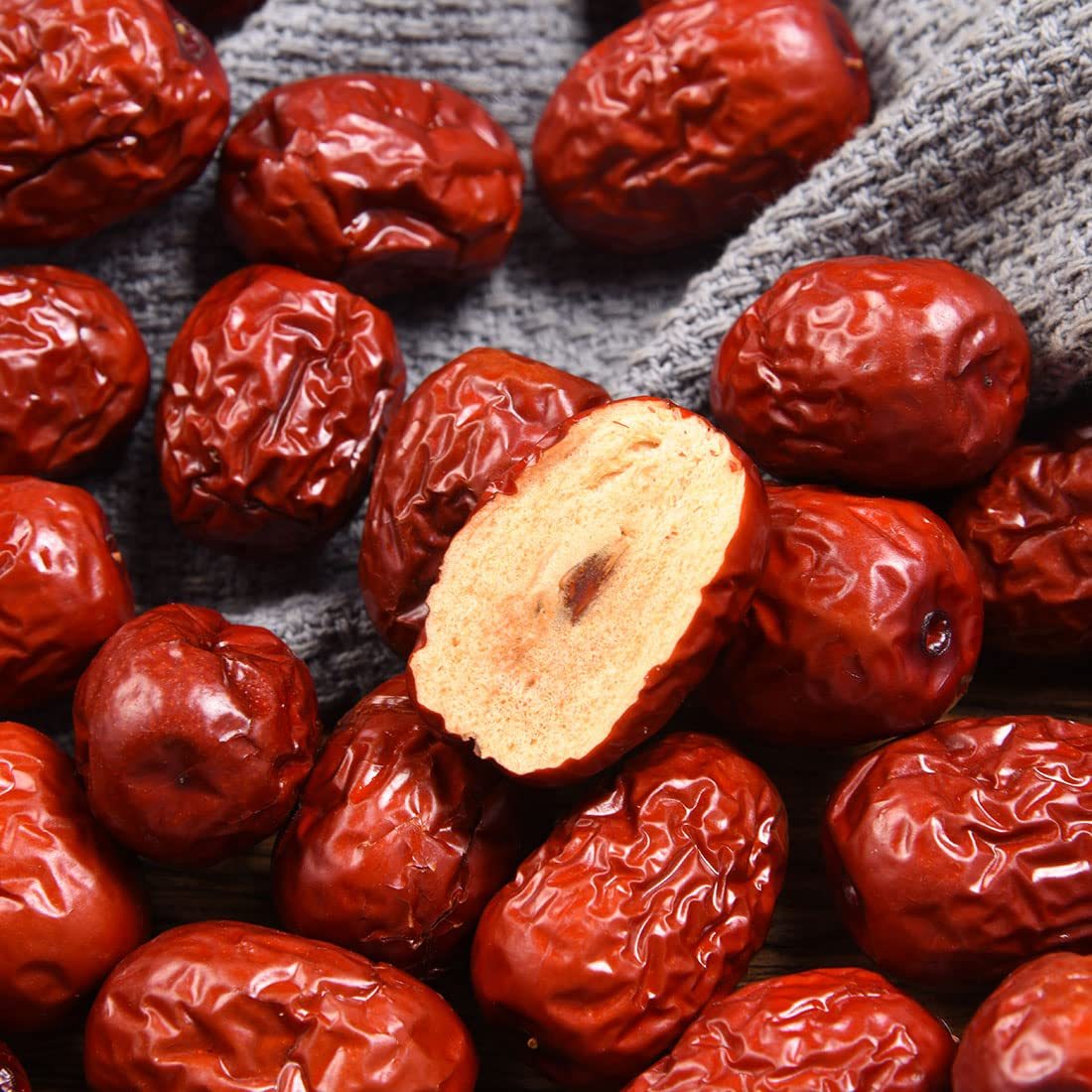 Premium Jujube Red Dates 1LB/453g,Selected Dried Fruit,Big & Delicious,100% Natural -Ultra Herb Tea