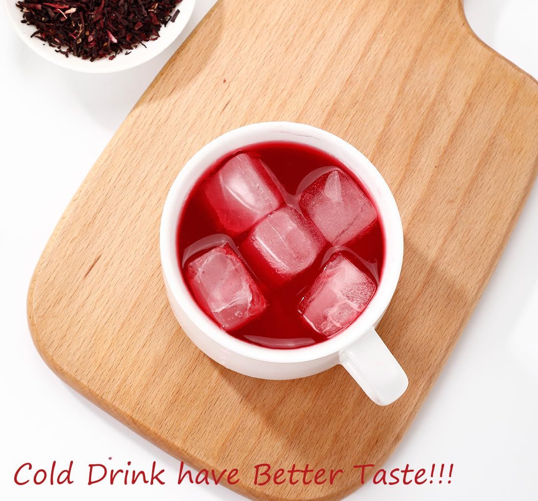 Premium Hibiscus Tea Bags,100 Tea Bags/7.06 Oz,100% Pure Dried Hibiscus Flower,Natural & No Additives,Caffeine Free.-Ultra Herb Tea