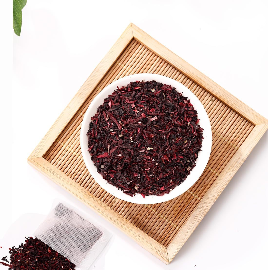 Premium Hibiscus Tea Bags,100 Tea Bags/7.06 Oz,100% Pure Dried Hibiscus Flower,Natural & No Additives,Caffeine Free.-Ultra Herb Tea