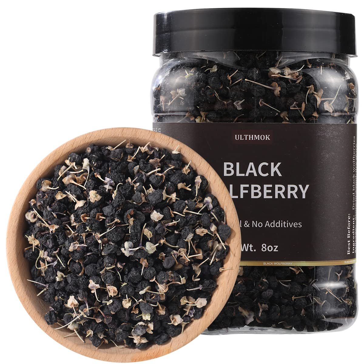Premium Dried Black Goji Wolfberry tea-8Oz/227g,100% Natural  & No Additives Goji Berry.-Ultra Herb Tea