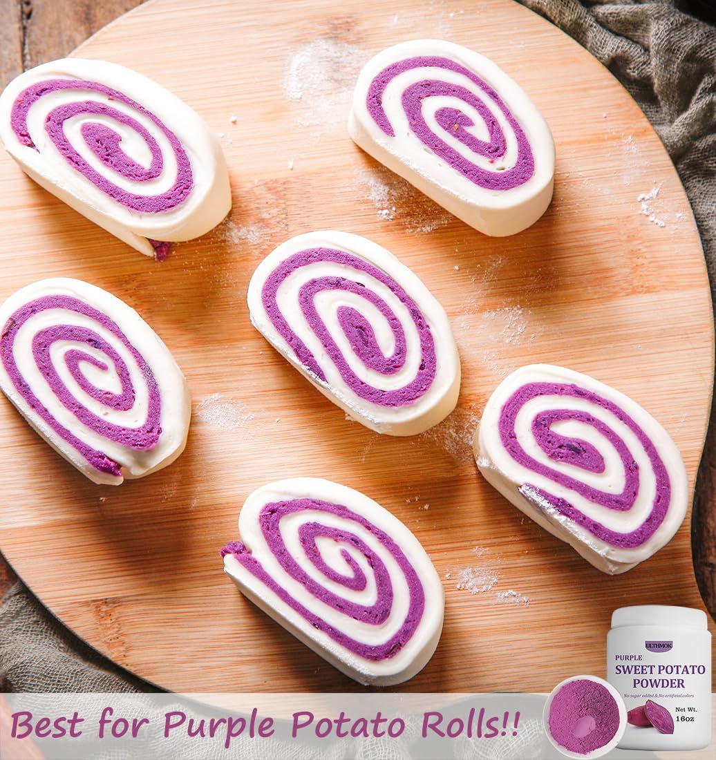 Premium Purple Sweet Potato Powder 1LB/454g,Natural Purple Food Coloring,No Additives & Gluten Free.-Ultra Herb Tea