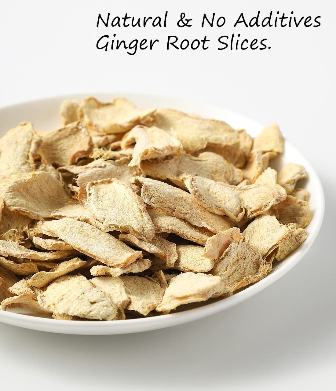 Premium Ginger Root 1Lb/453g,No Sugar Added.Featured Dried Ginger Root Slices,Cut and Sifted 100% Natural & No Additives.-Ultra Herb Tea