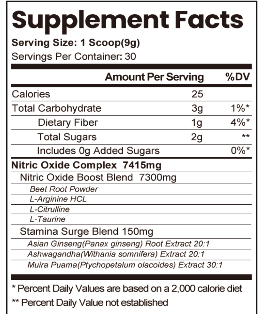 ArchaHerb Nitric Oxide Powder 270g 