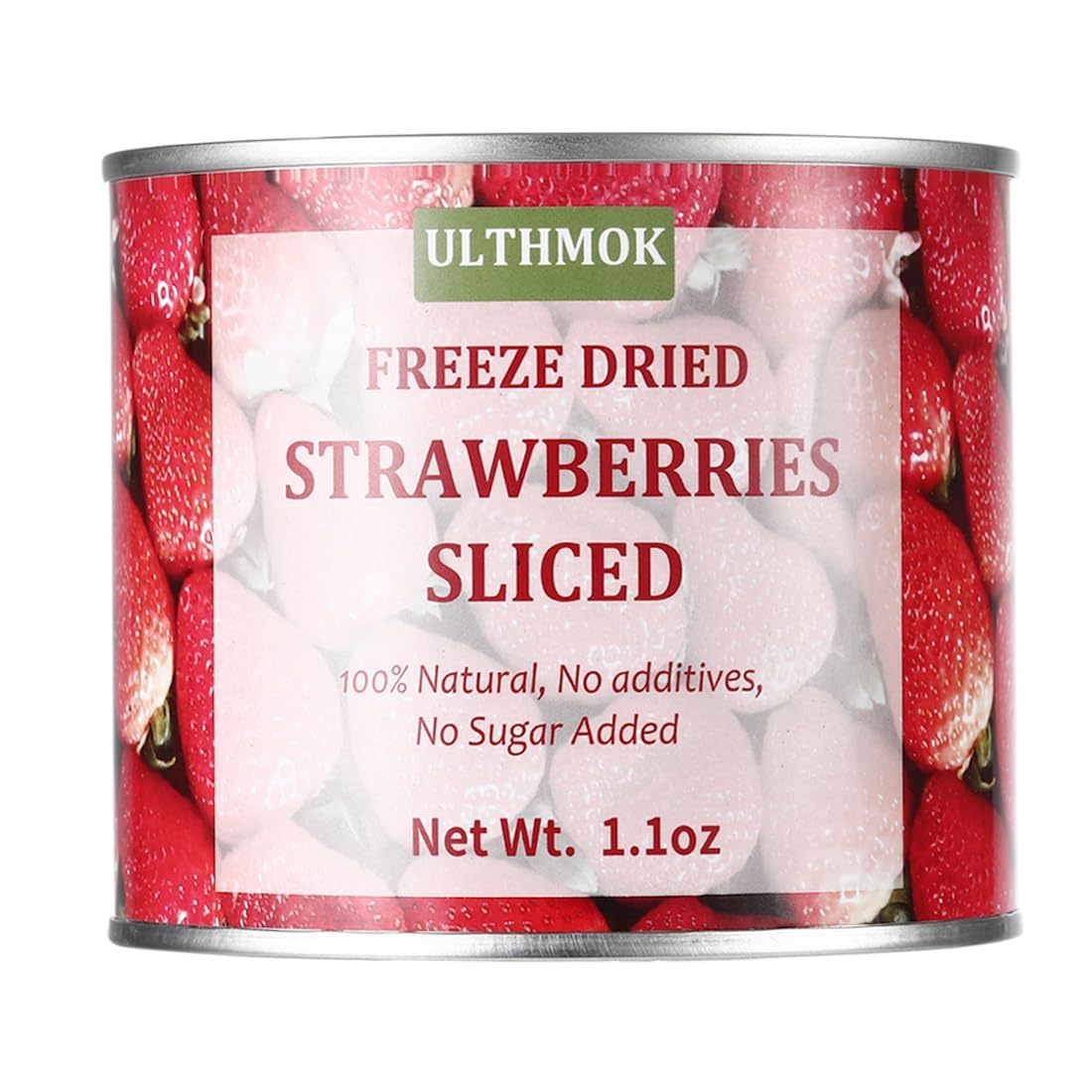Premium Freeze Dried Strawberries Slices 1.1OZ /30g,1 Ingredient, Made with 100% Natural Strawberries,No Sugar Added & No Additives.