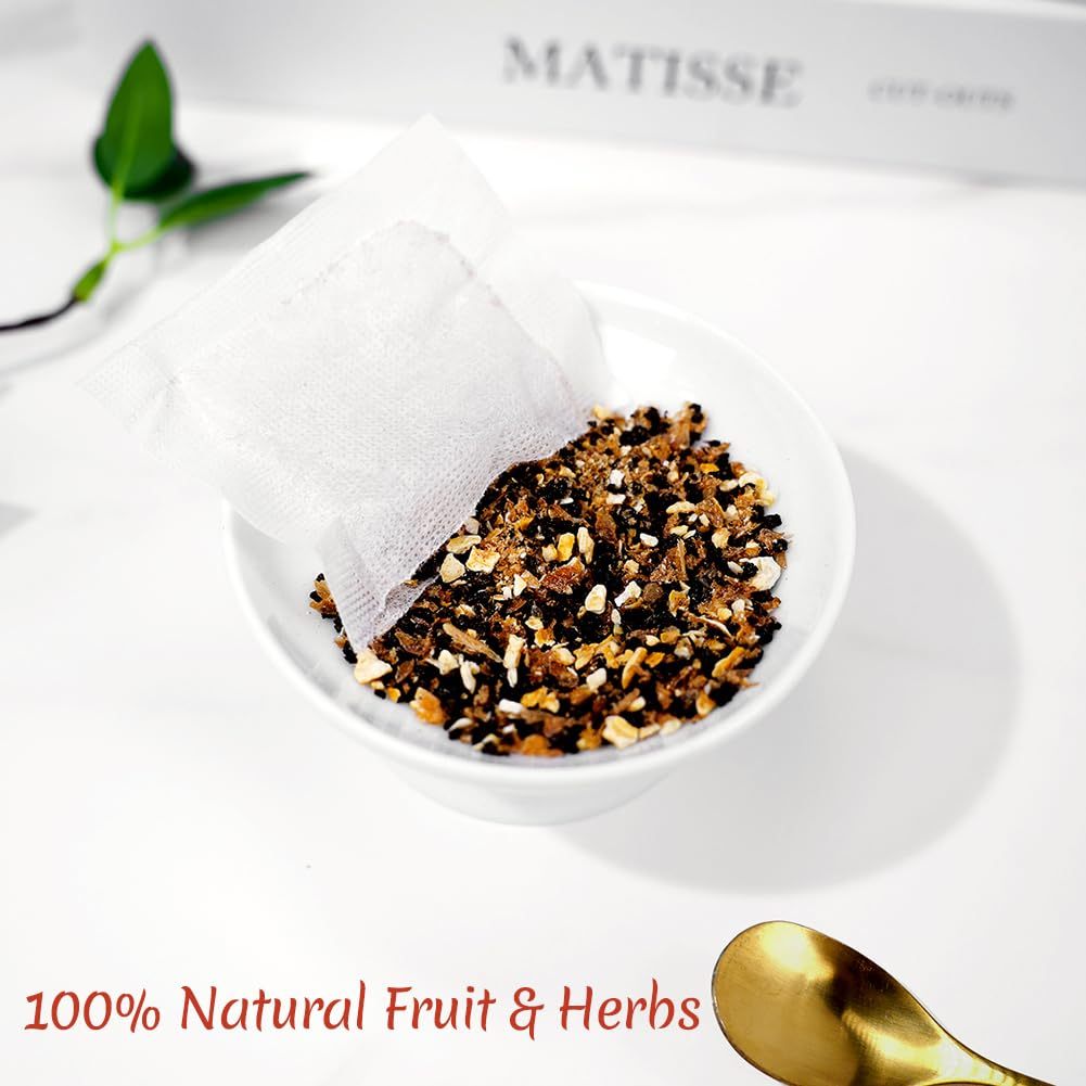 Premium 50 Grapefruit Hot Cinnamon Black Fruit Tea Bags, Made with 100% Natural Fruit & Herbs, No Additives & Caffeine Free.