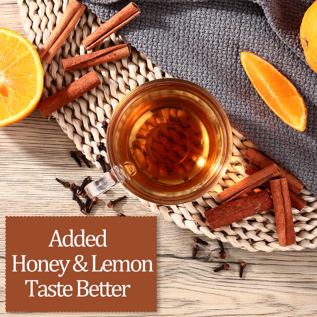 60 Premium Cinnamon Black Tea, 4.23OZ (120g), 100% Natural & No Additives.