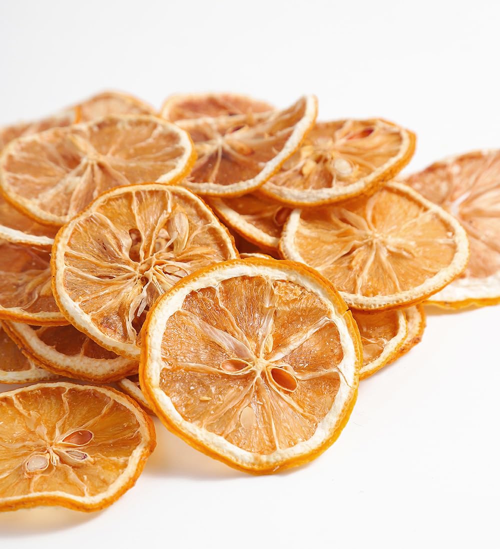 Selected Dried Lemon Slices 3 Oz/86g,Dehydrated Dry Lemon.100% Natural & No Additives,No Sugar Added.