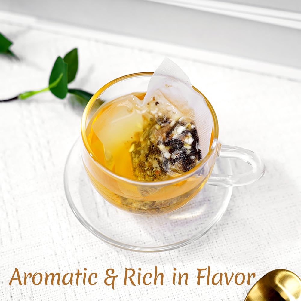 Premium 50 Pineapple Hot Cinnamon Black Fruit Tea Bags, Made with 100% Natural Fruit & Herbs, No Additives & Caffeine Free.