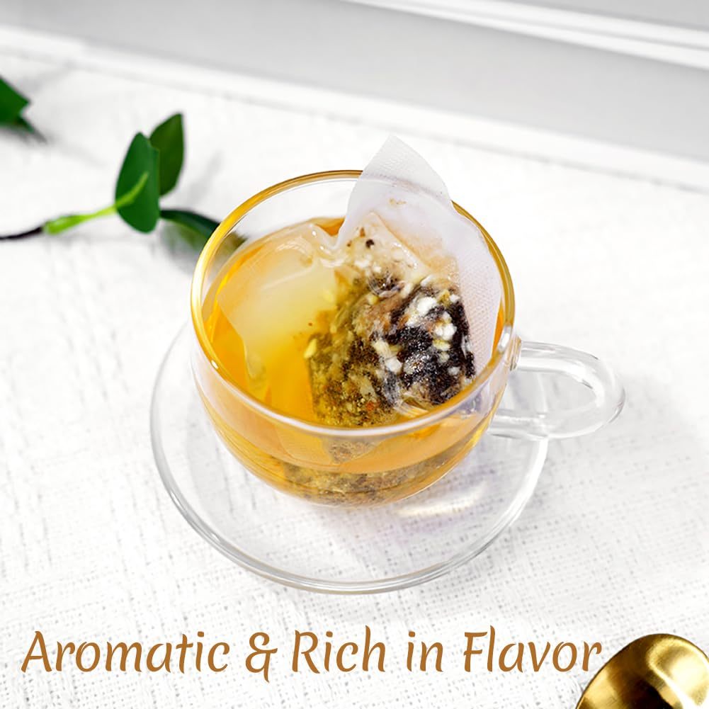 Premium 50 Pineapple Hot Cinnamon Black Fruit Tea Bags, Made with 100% Natural Fruit & Herbs, No Additives & Caffeine Free.