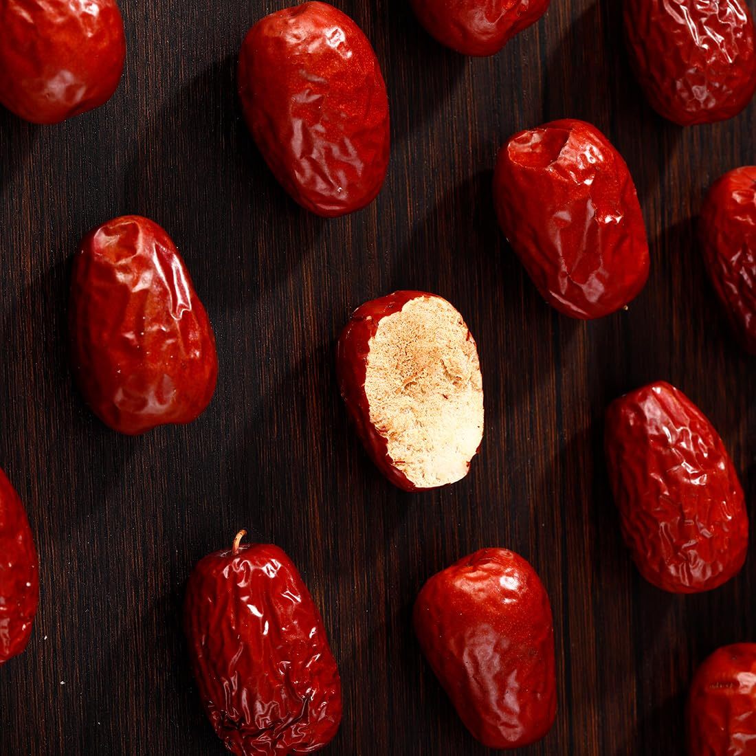 Premium Big Jujube Red Dates 1LB (453g), Seleted Dried Fruit, Big & Delicious, 100% Natural 红枣.