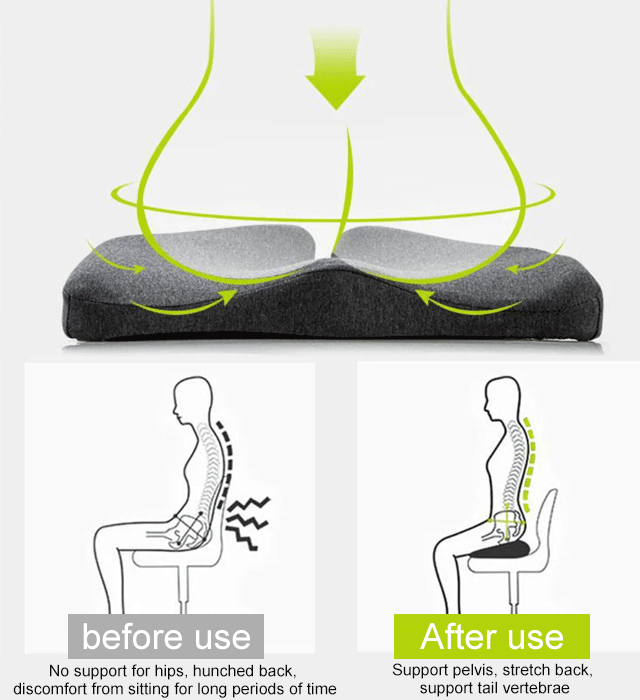 Breathable pressure-reducing waist and tail vertebra chair cushion ​
