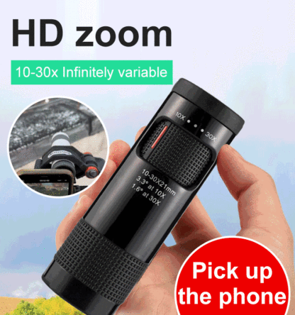 Mobile Monocular Dual-use Zoom Telescope