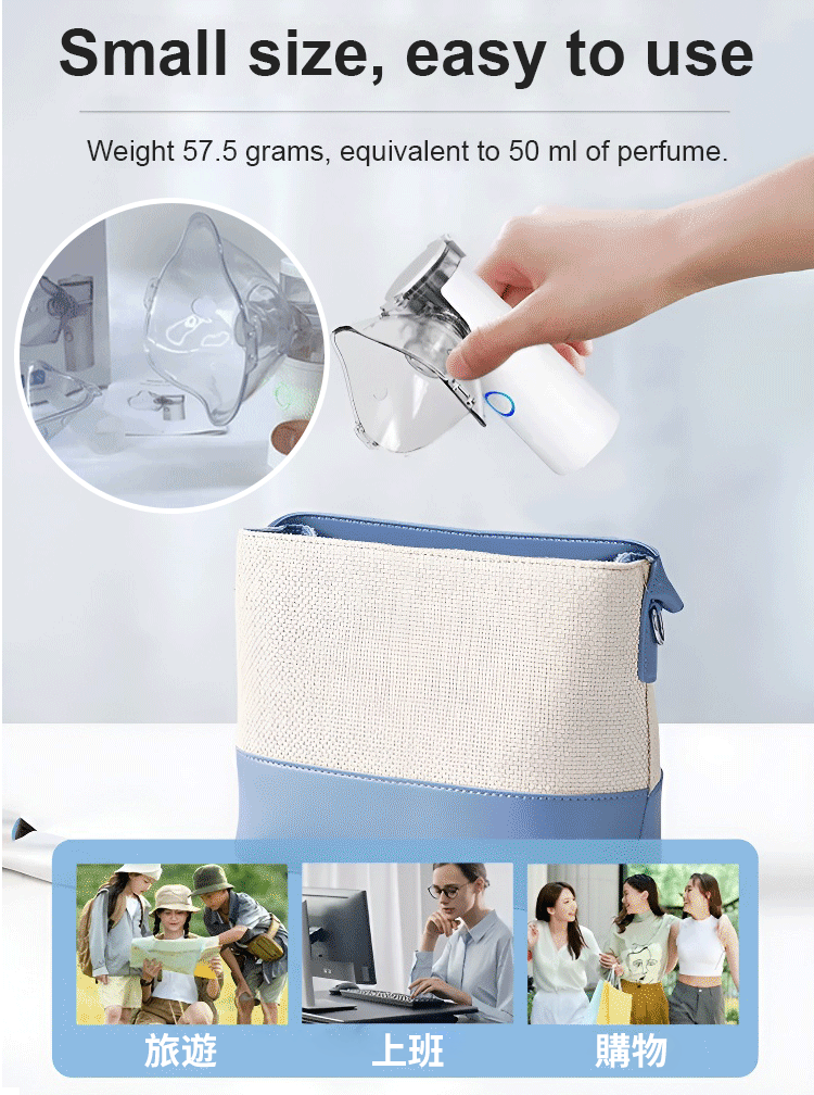 New portable nebulizer for clearing lungs