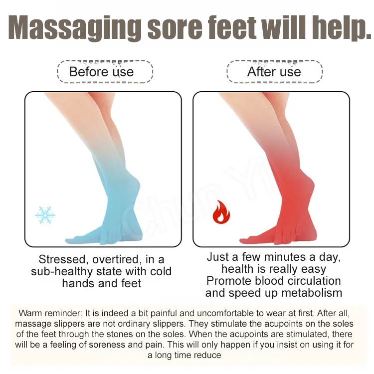 Magnetic massage foot shoes