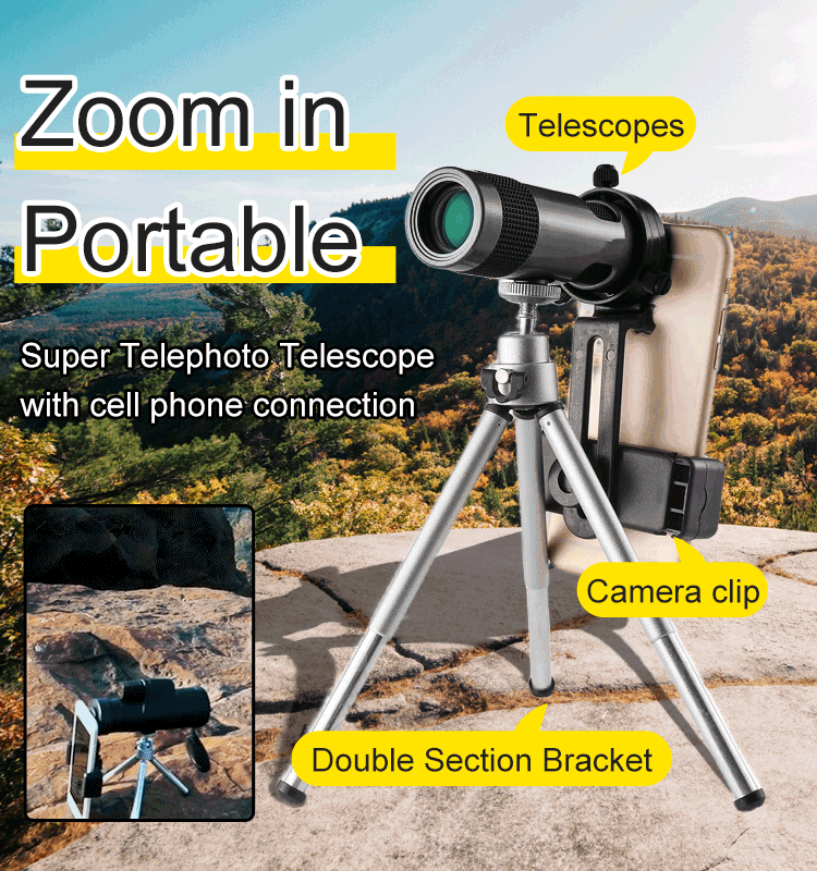Mobile Monocular Dual-use Zoom Telescope