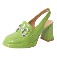 Rhinestone Closed Toe High Heel Sandals