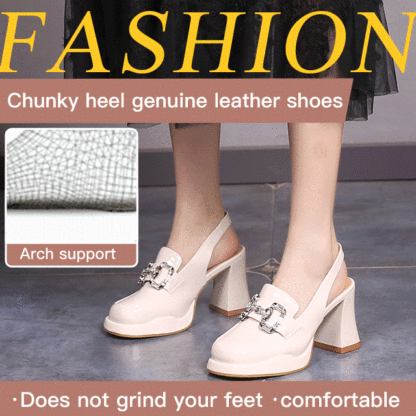 Rhinestone Closed Toe High Heel Sandals