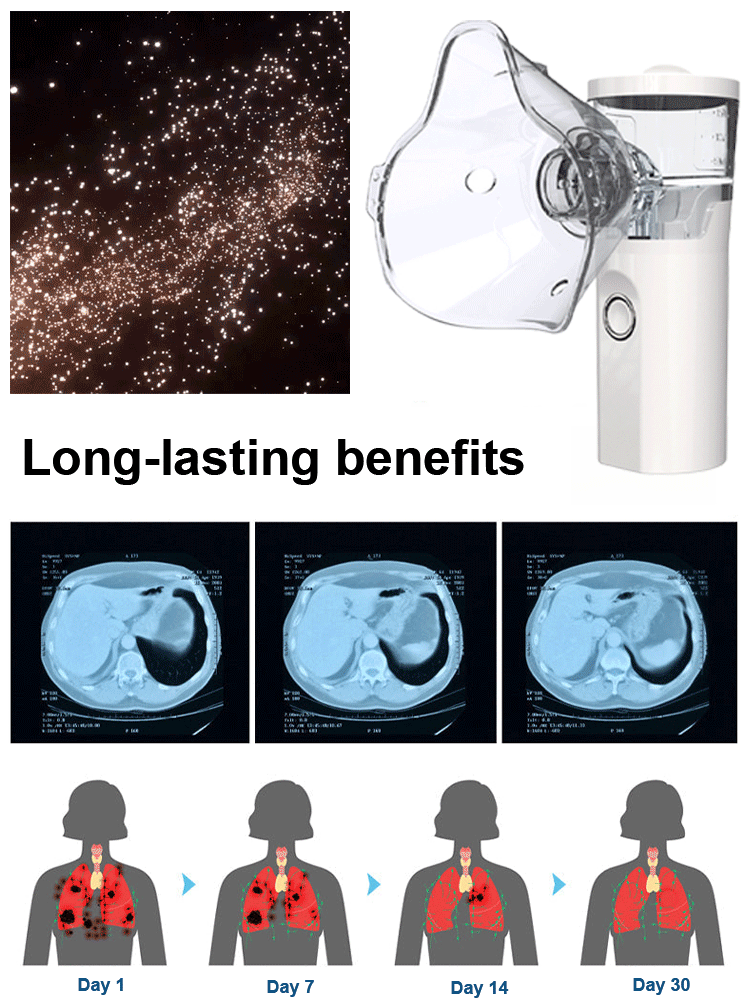 New portable nebulizer for clearing lungs