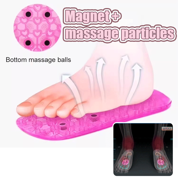 Magnetic massage foot shoes