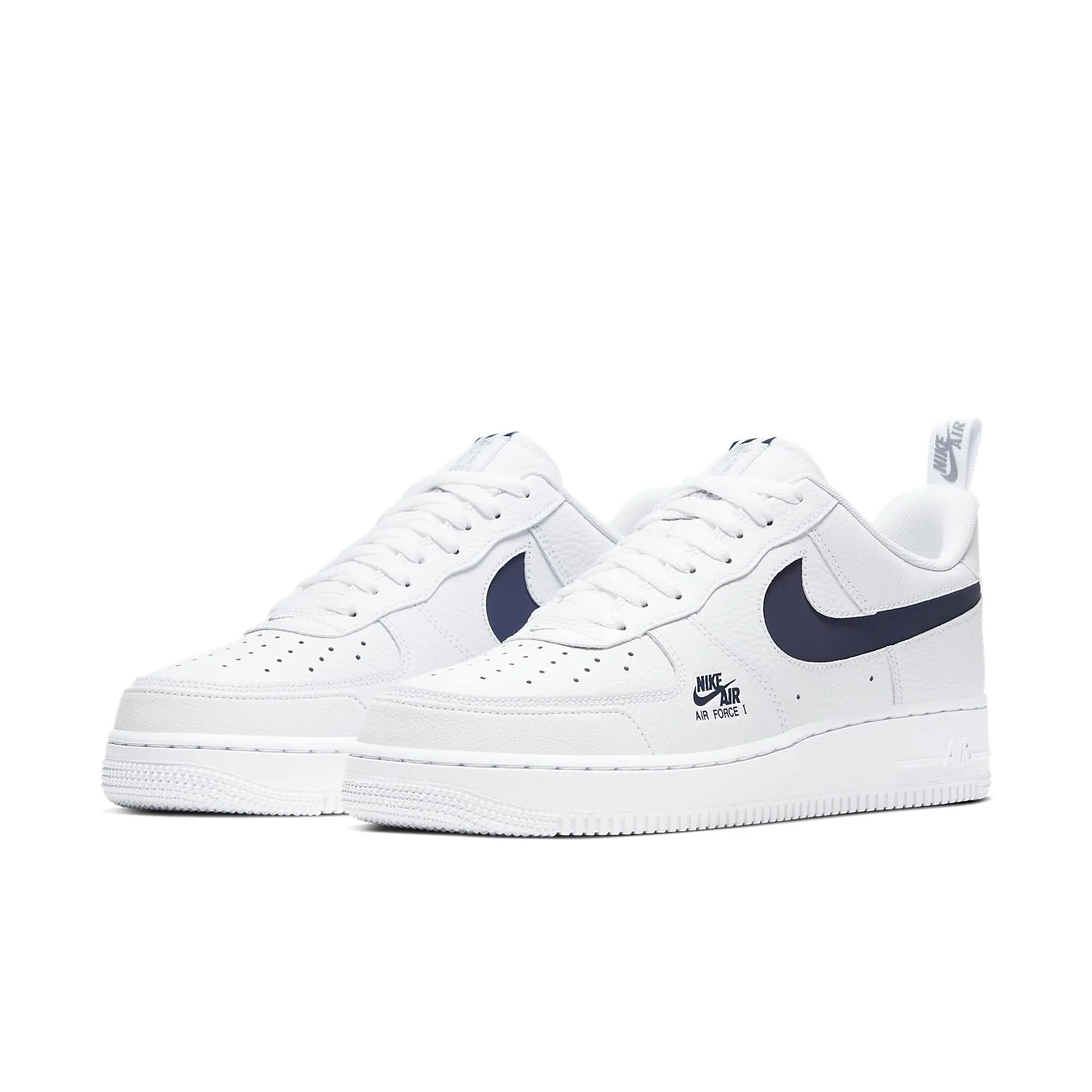 nitthhke Air fortthhce 1 Low Utility 'Reflective White Navy'
