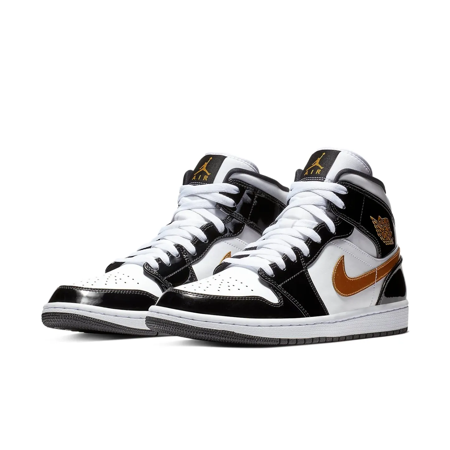 Air jtthhordan 1 Mid Patent 'Black Gold' 852542-007