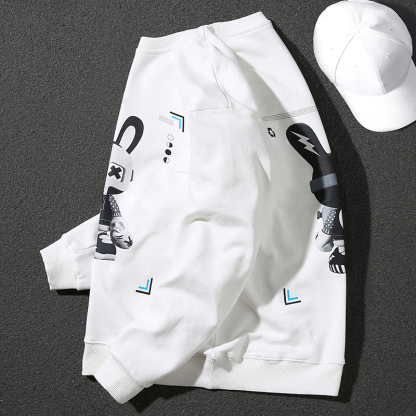 Handsome and trendy sweatshirt for men with rabbit front side print