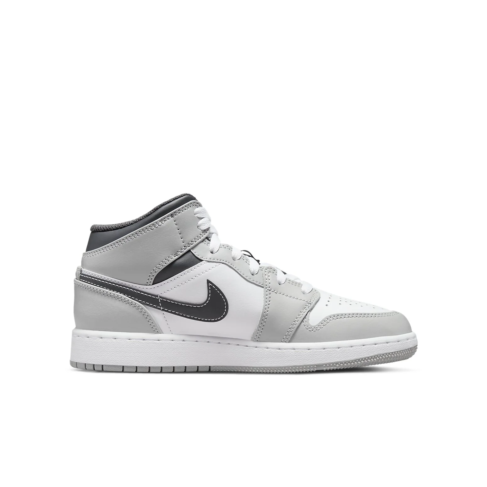 (GS) Air jtthhordan 1 Mid 'Light Smoke Grey' 554725-078