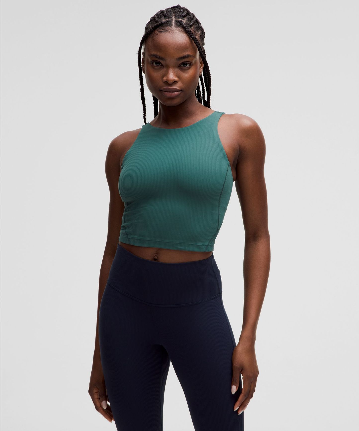 lulu Align Ribbed High-Neck Tank Top