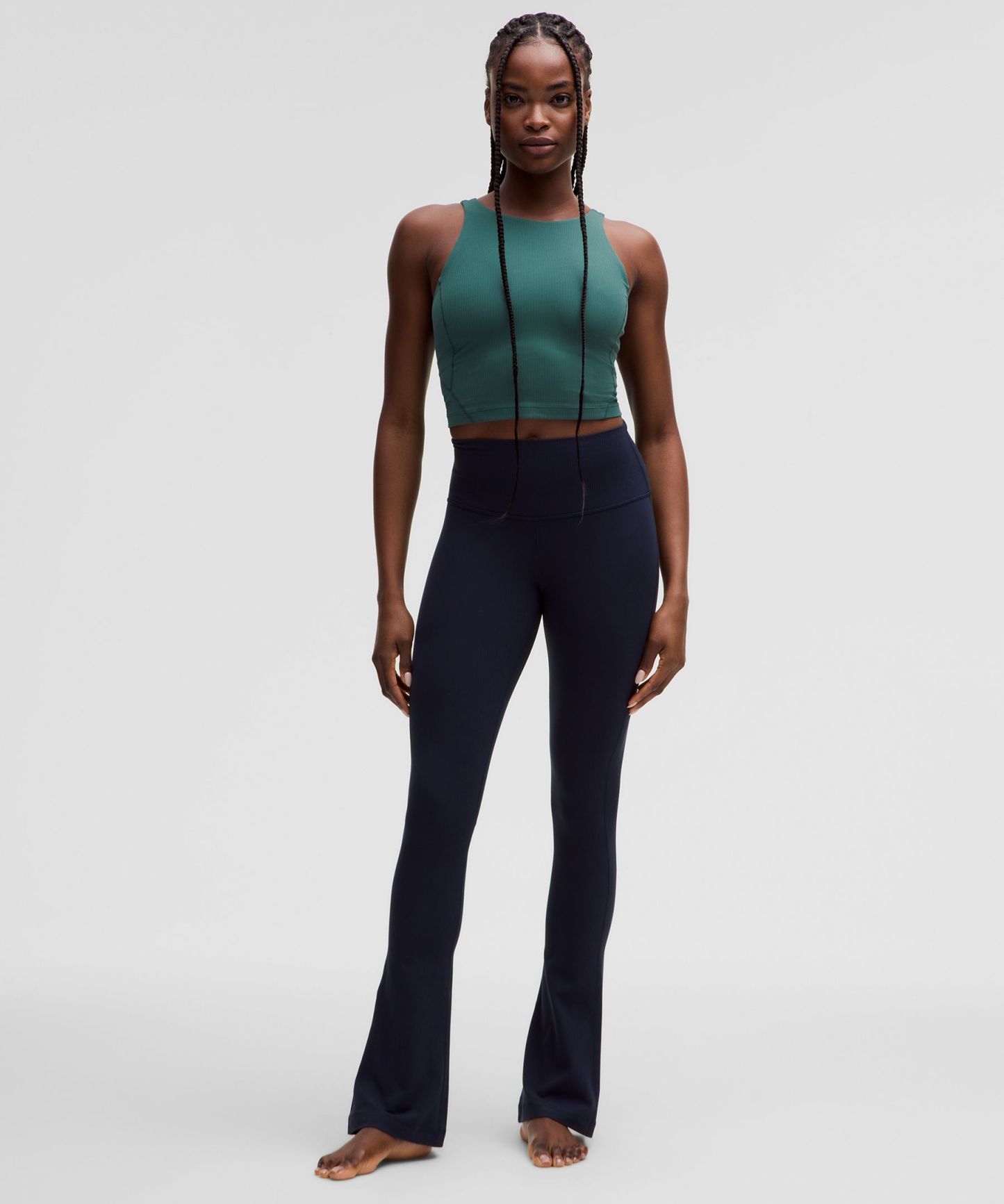 lulu Align Ribbed High-Neck Tank Top